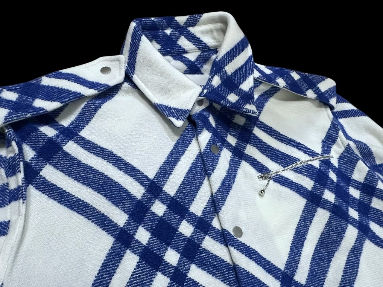 Royal Blue Alpaca & Wool Blend Jacket — thumbnail 5