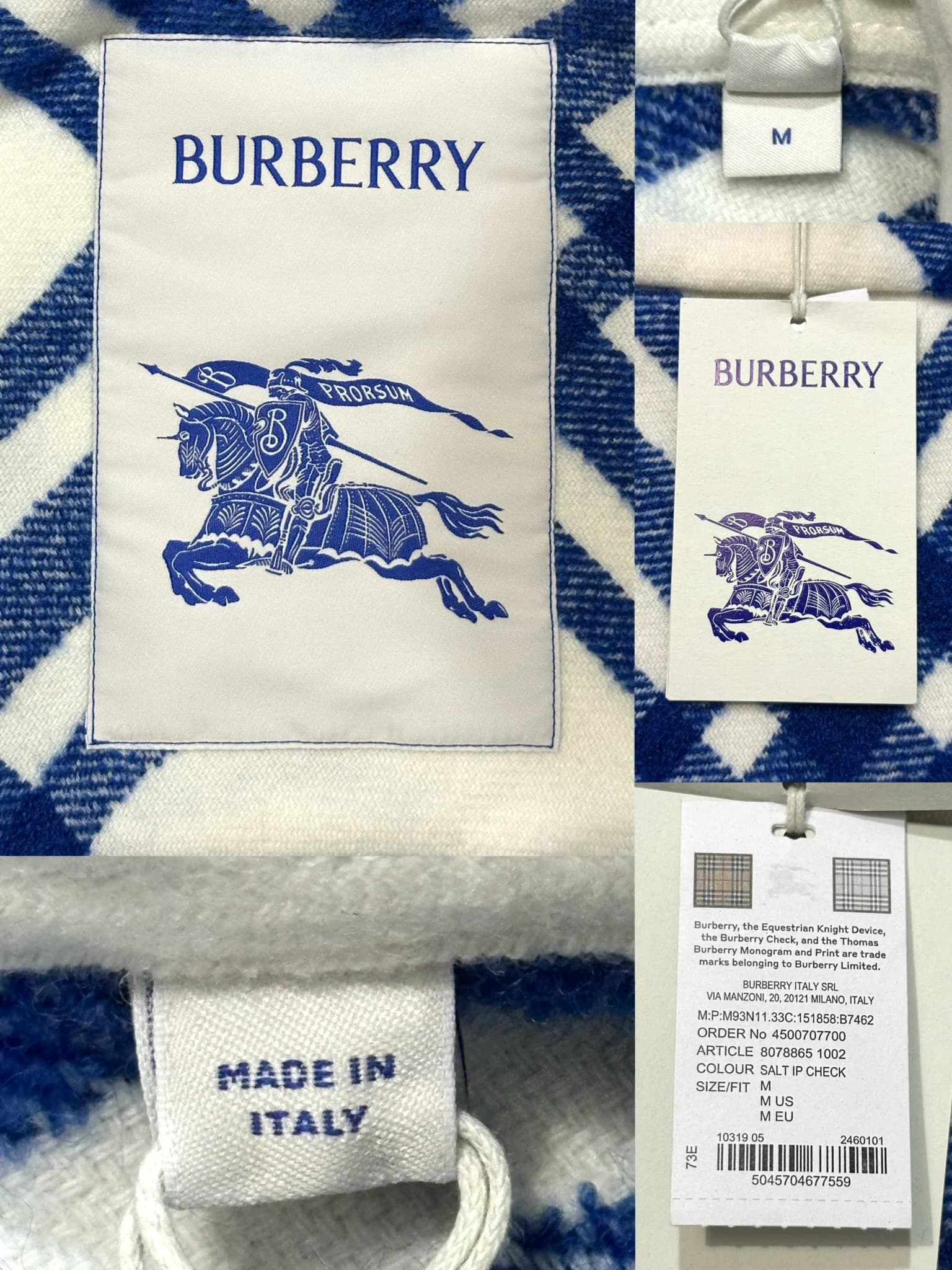 Royal Blue Alpaca & Wool Blend Jacket — thumbnail 9
