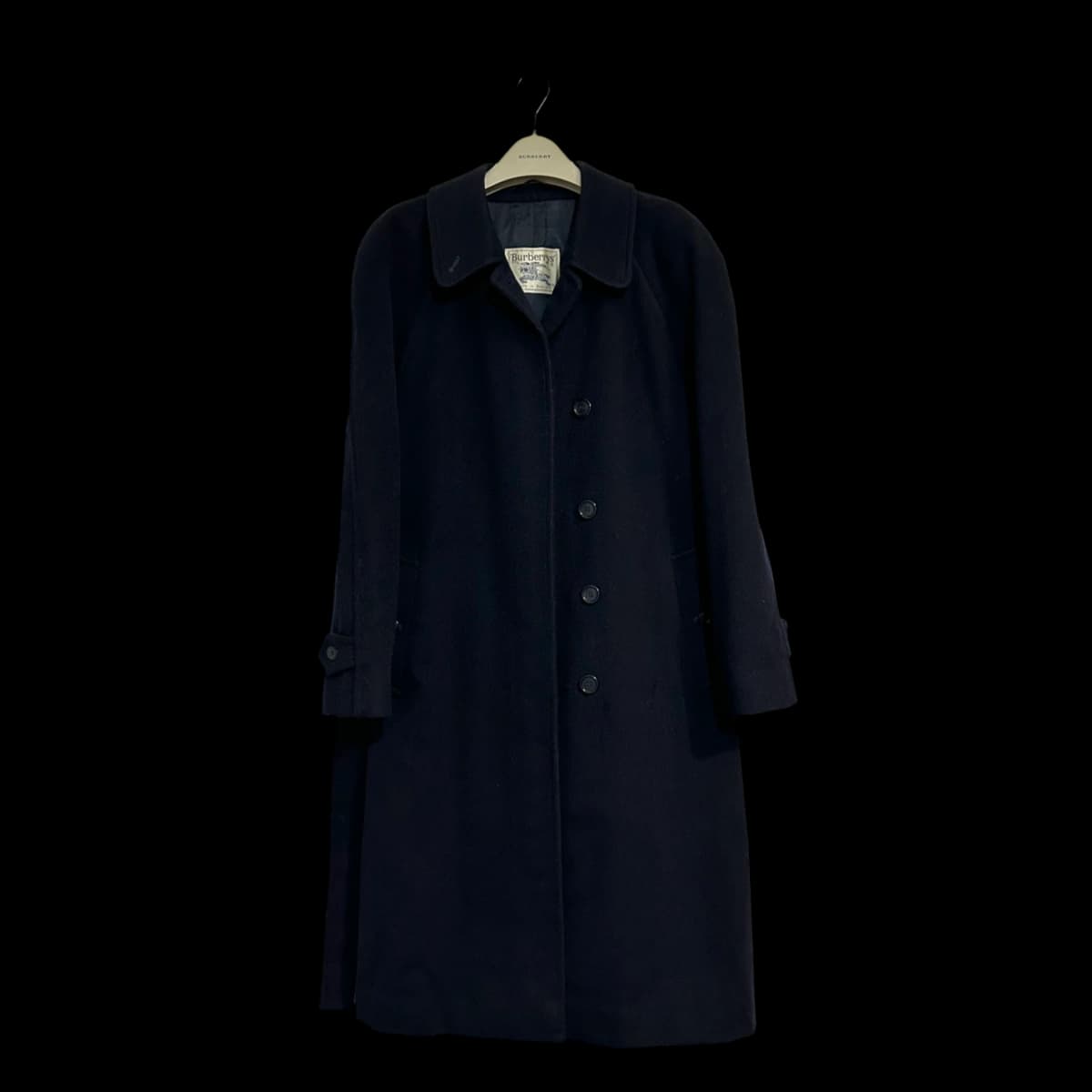 Camelhair & Wool Blend Long Coat with Belt