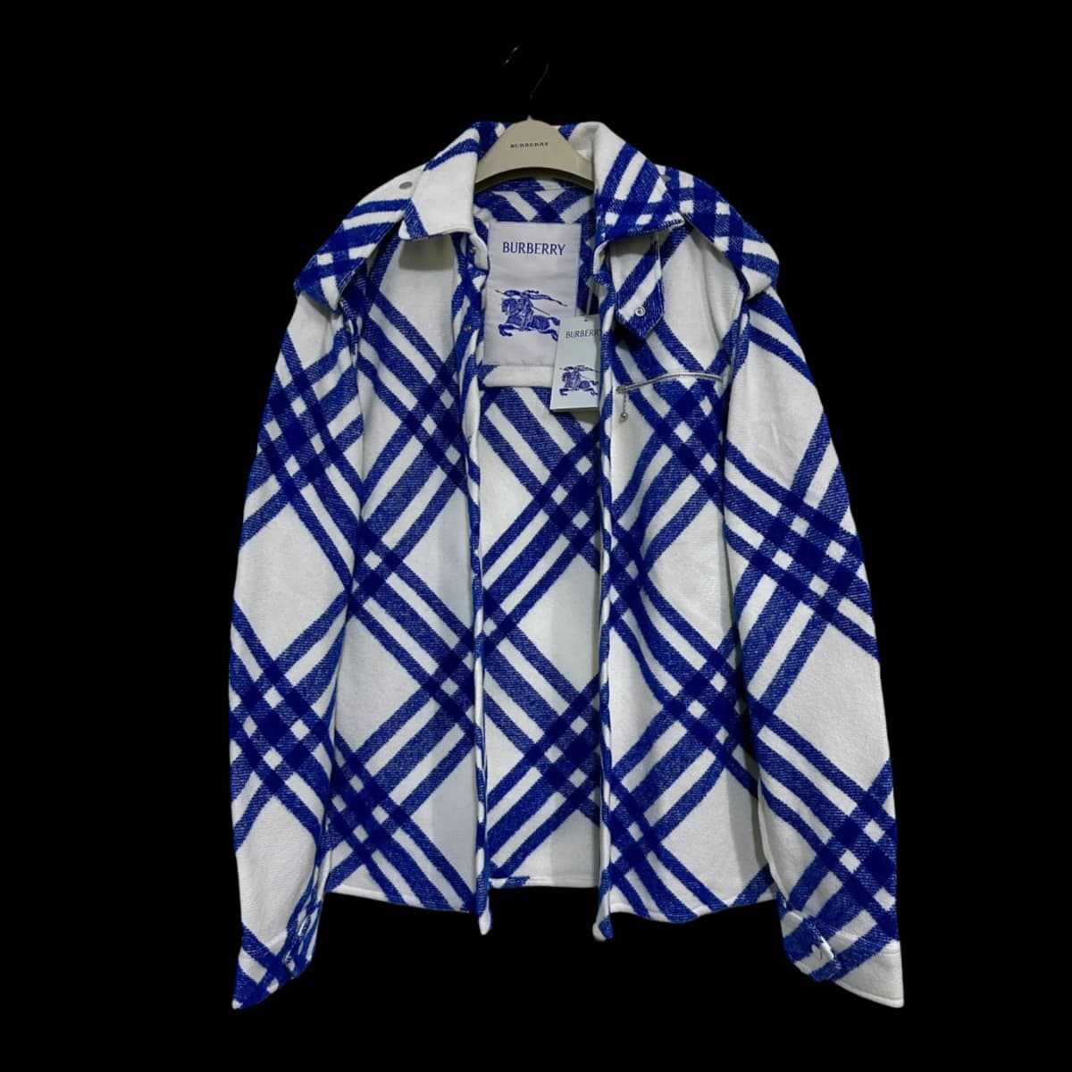 Royal Blue Alpaca & Wool Blend Jacket