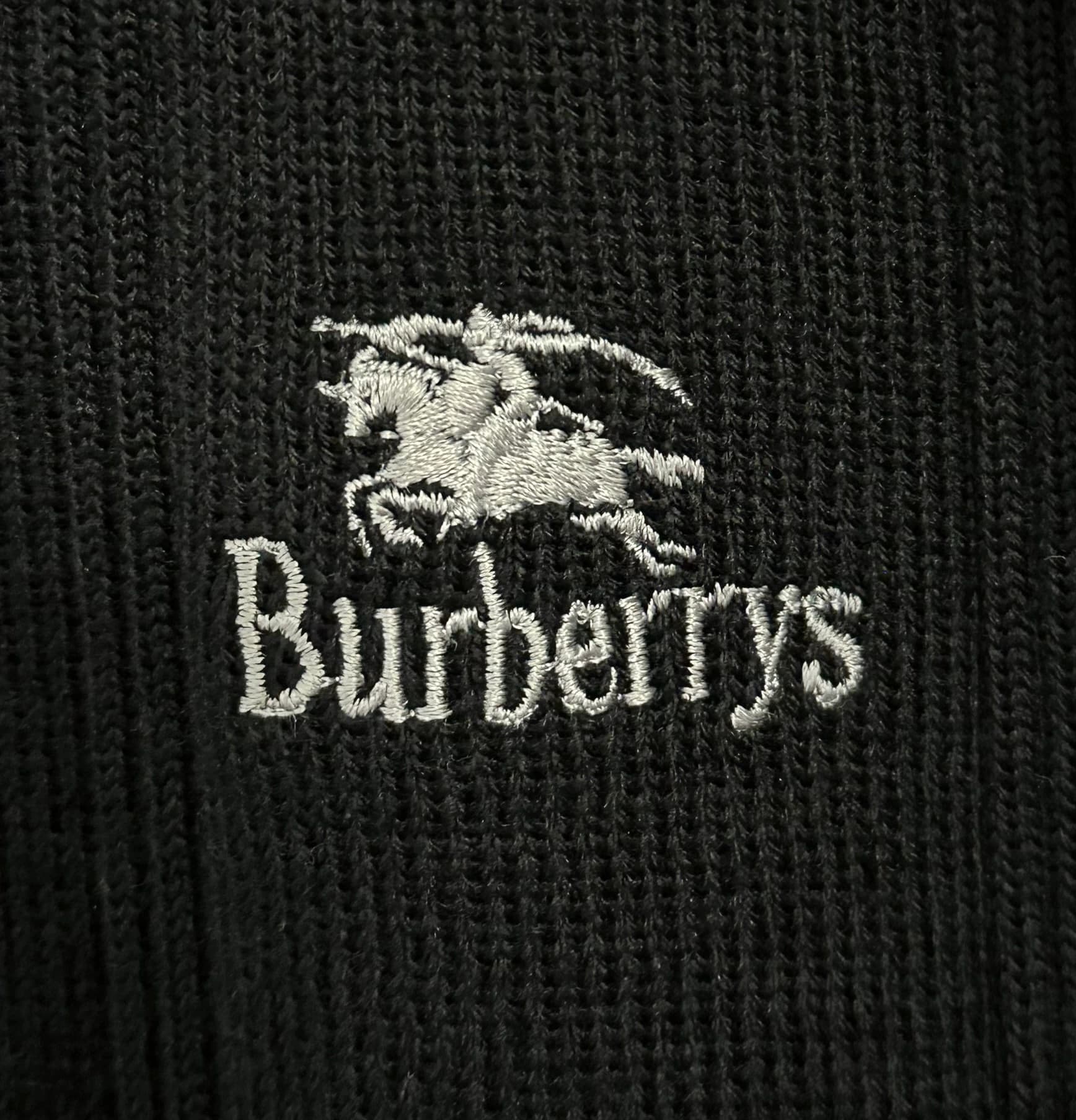 Burberrys 90s British Made Combat Knit Sweater — thumbnail 3