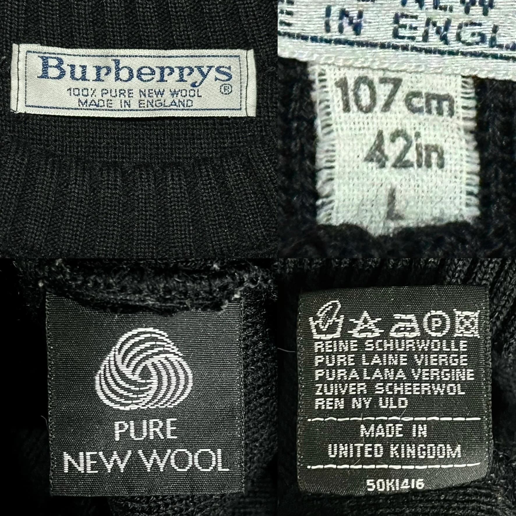 Burberrys 90s British Made Combat Knit Sweater — thumbnail 6