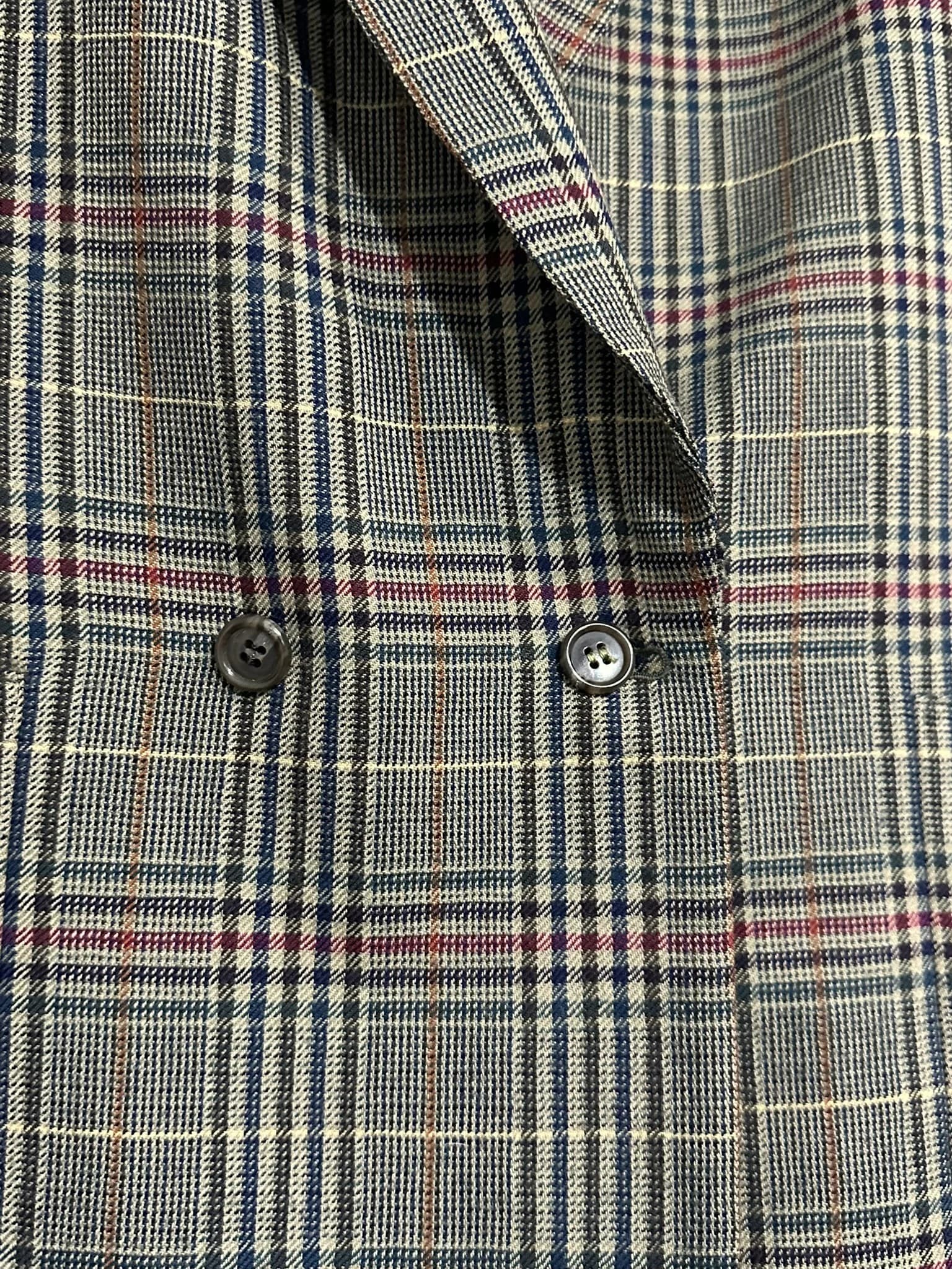 Prue Wool Double Breasted Glen Check Blazer — thumbnail 5