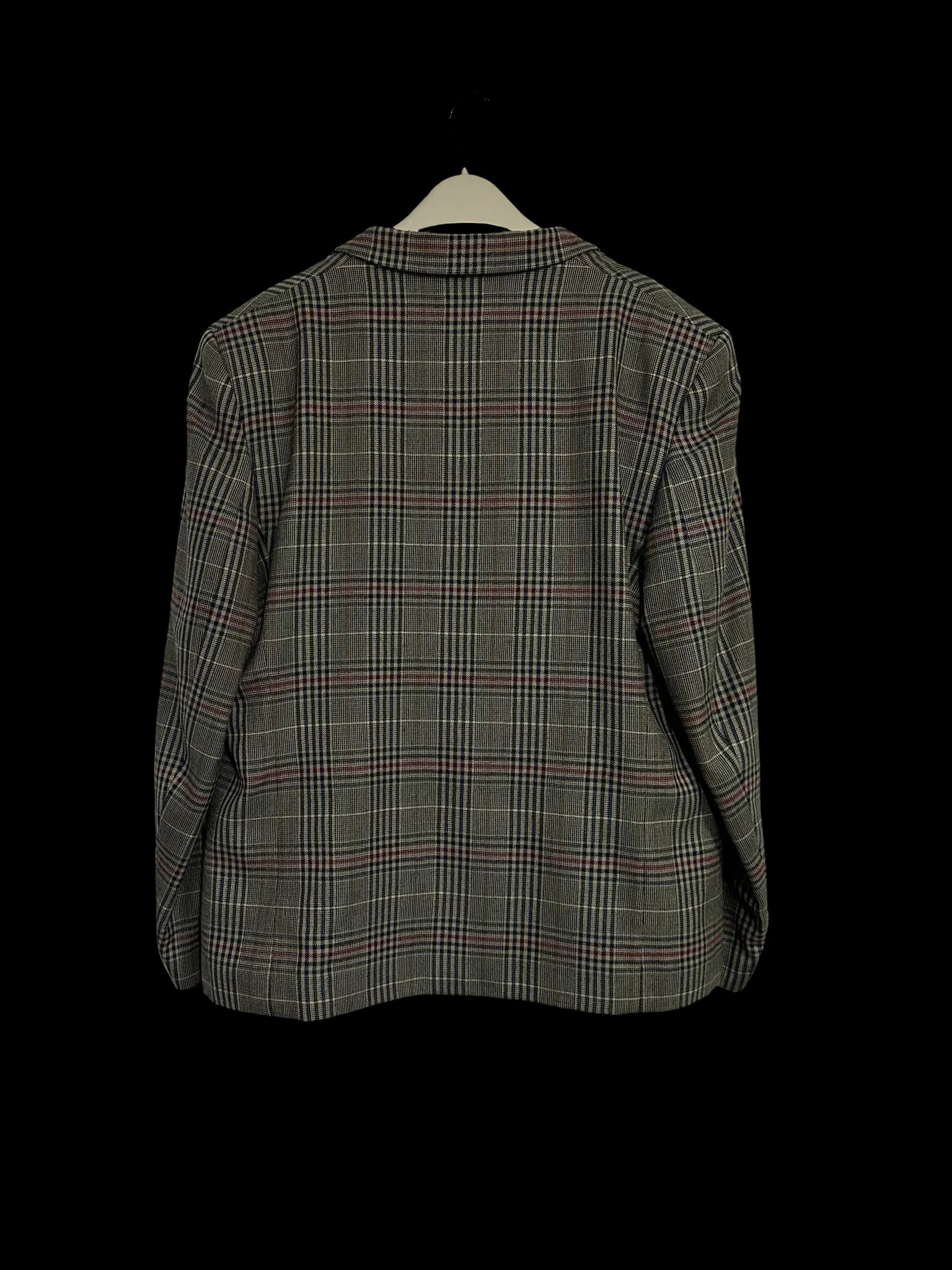 Prue Wool Double Breasted Glen Check Blazer — thumbnail 3