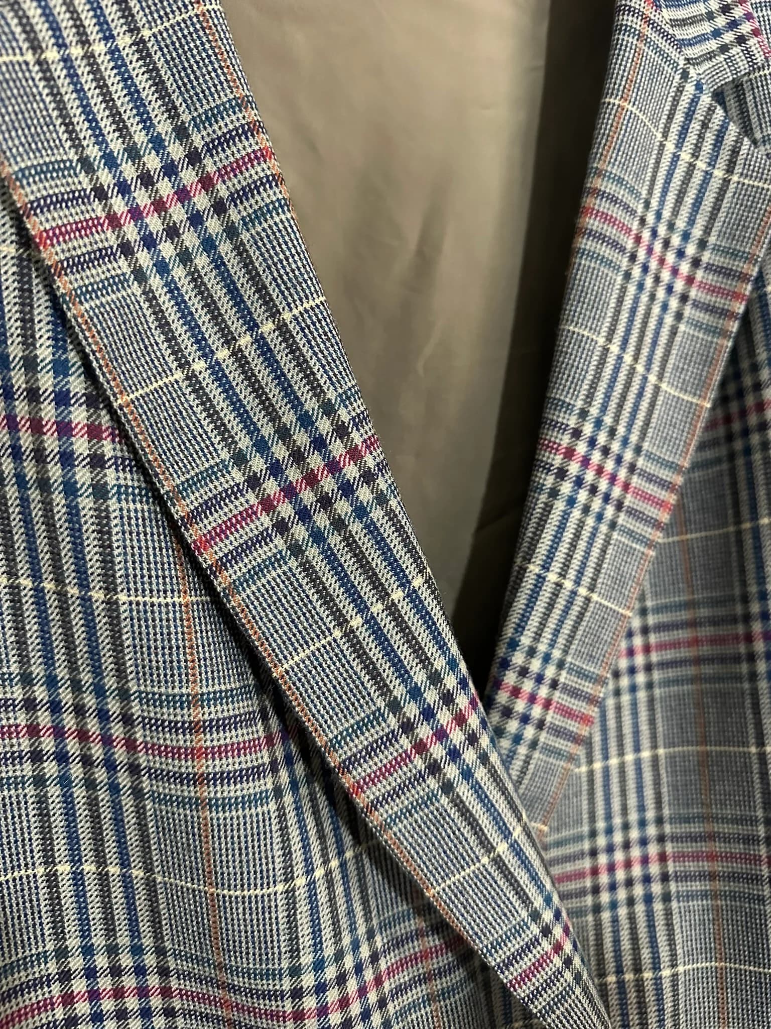 Prue Wool Double Breasted Glen Check Blazer — thumbnail 4