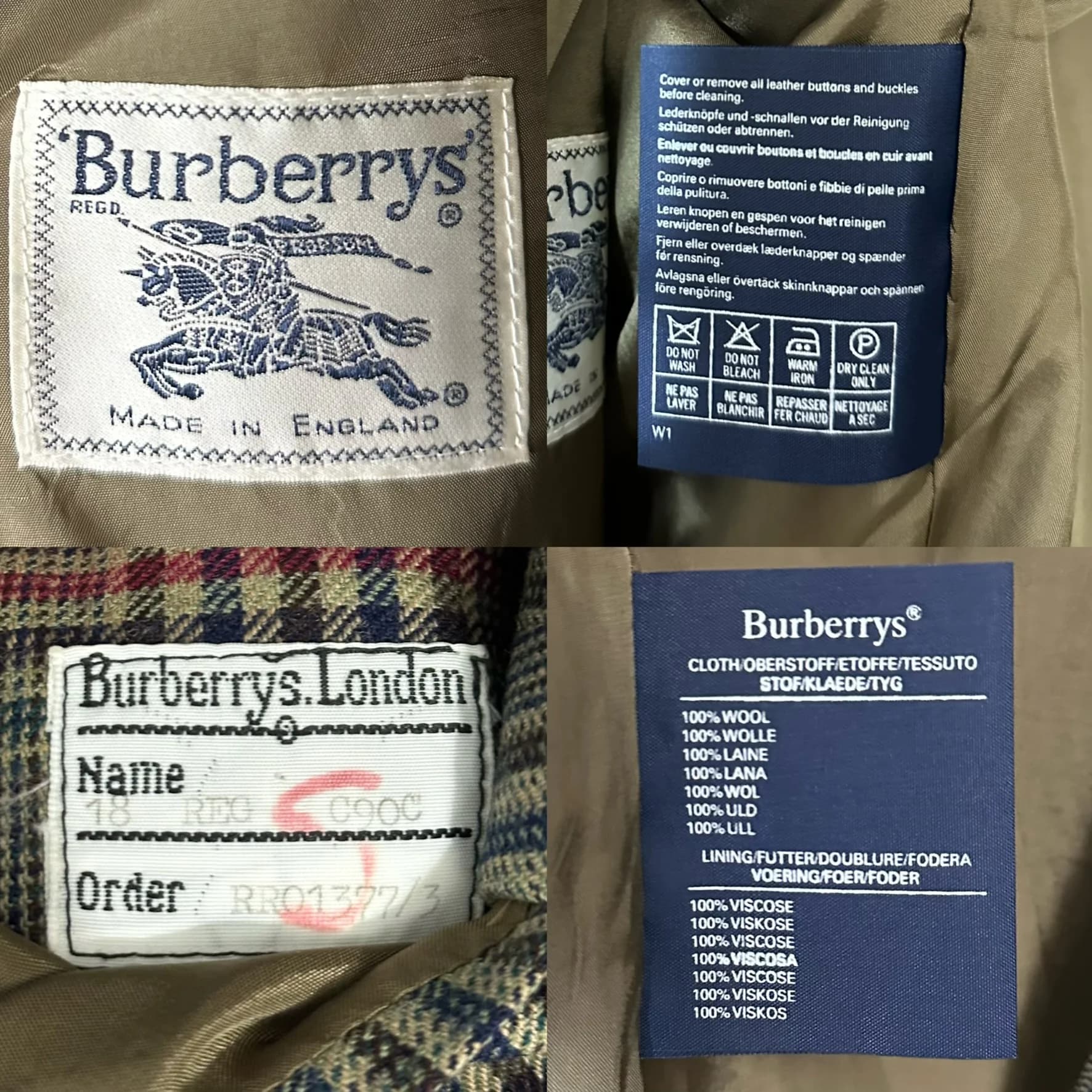 Prue Wool Double Breasted Glen Check Blazer — thumbnail 8