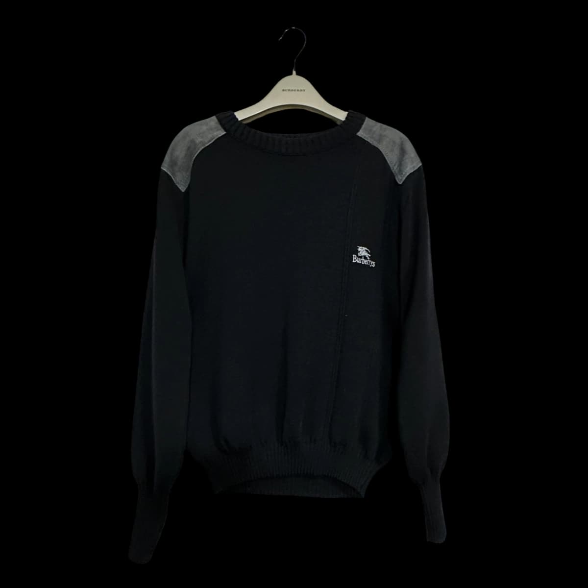 Burberrys 90s British Made Combat Knit Sweater